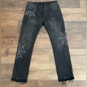 Mnml Rhinestone flare jeans